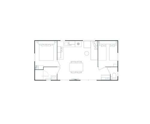 plan mobil home Toscane camping logis du breuil